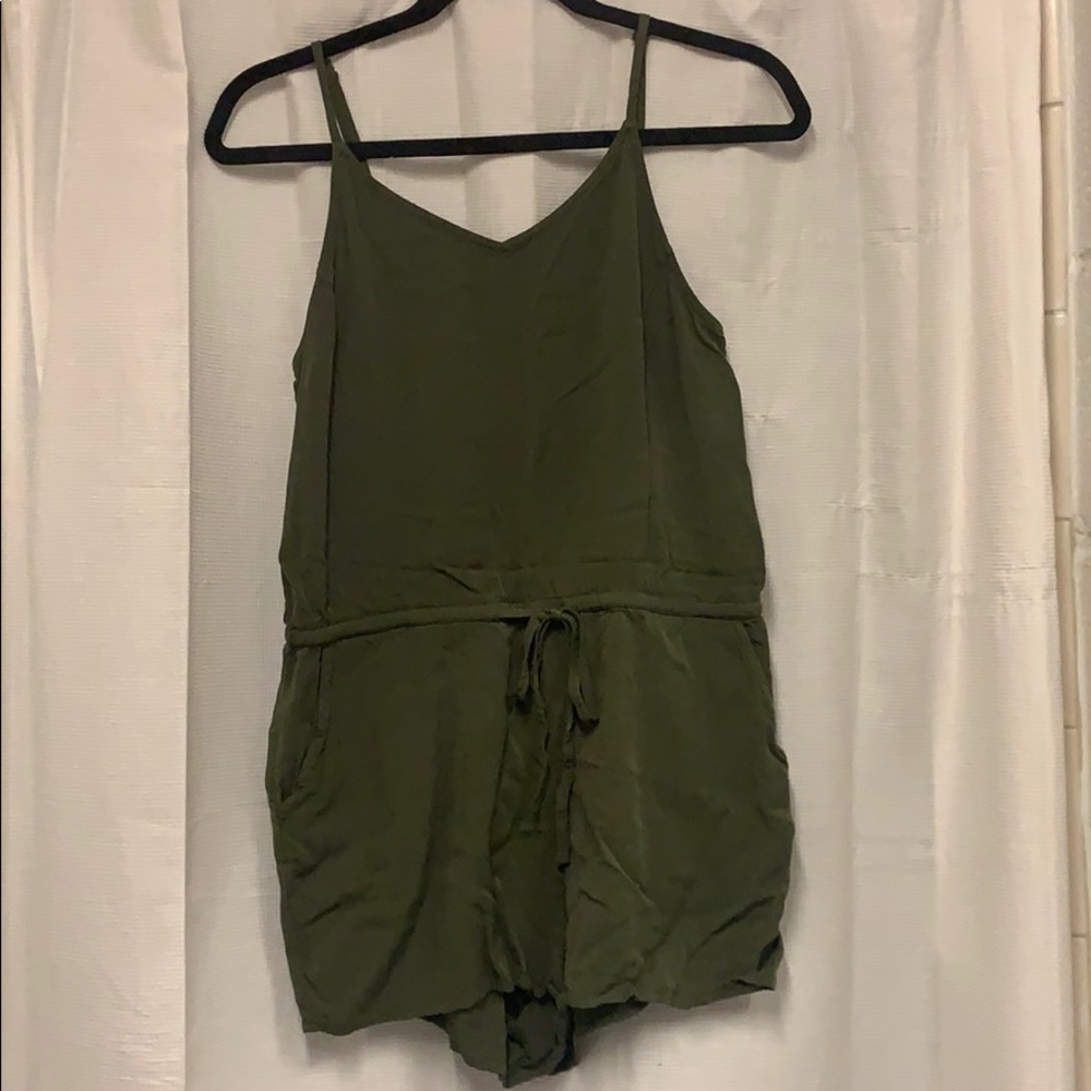 Olive Green Comfy Romper